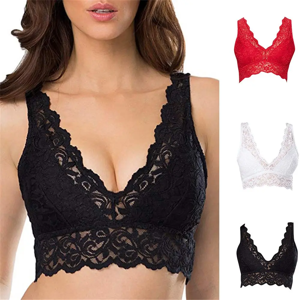 T Shirt Bra Seamless - Femmes dentelle soutiens-gorge rembourré Bralette Bustier