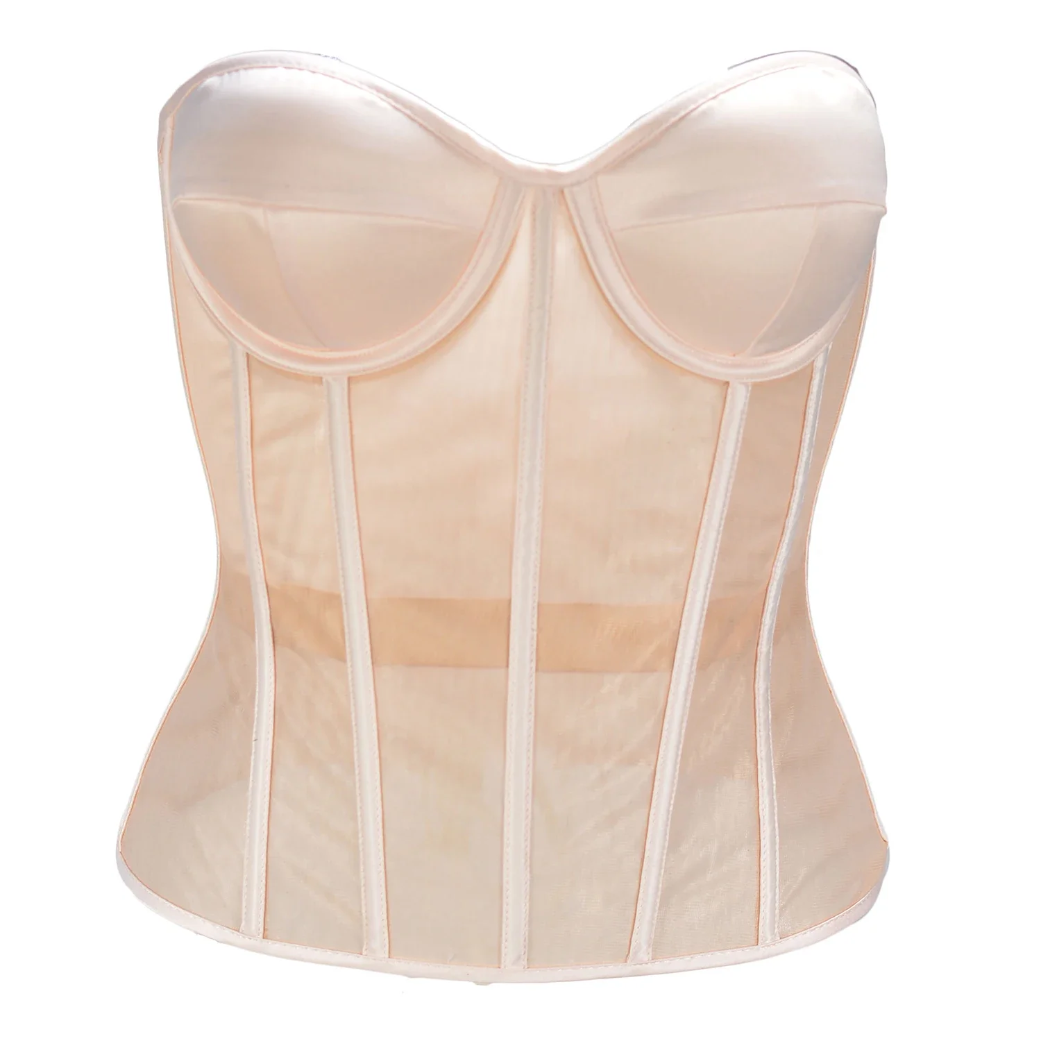 Sheer Mesh Bra - Corset abdominal Double couche en maille