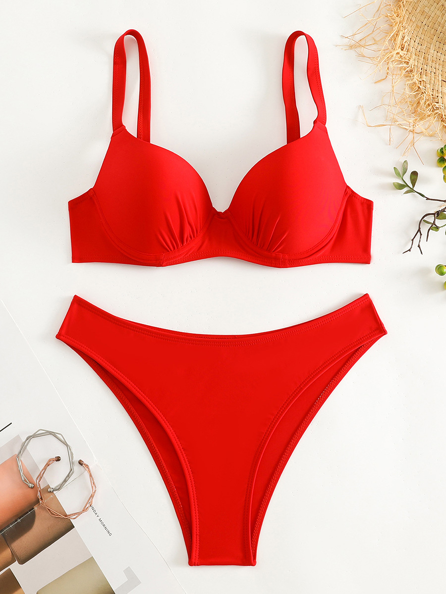 Underwire Bra Padded - Soutien-gorge à armatures tasse Bikini brésilien