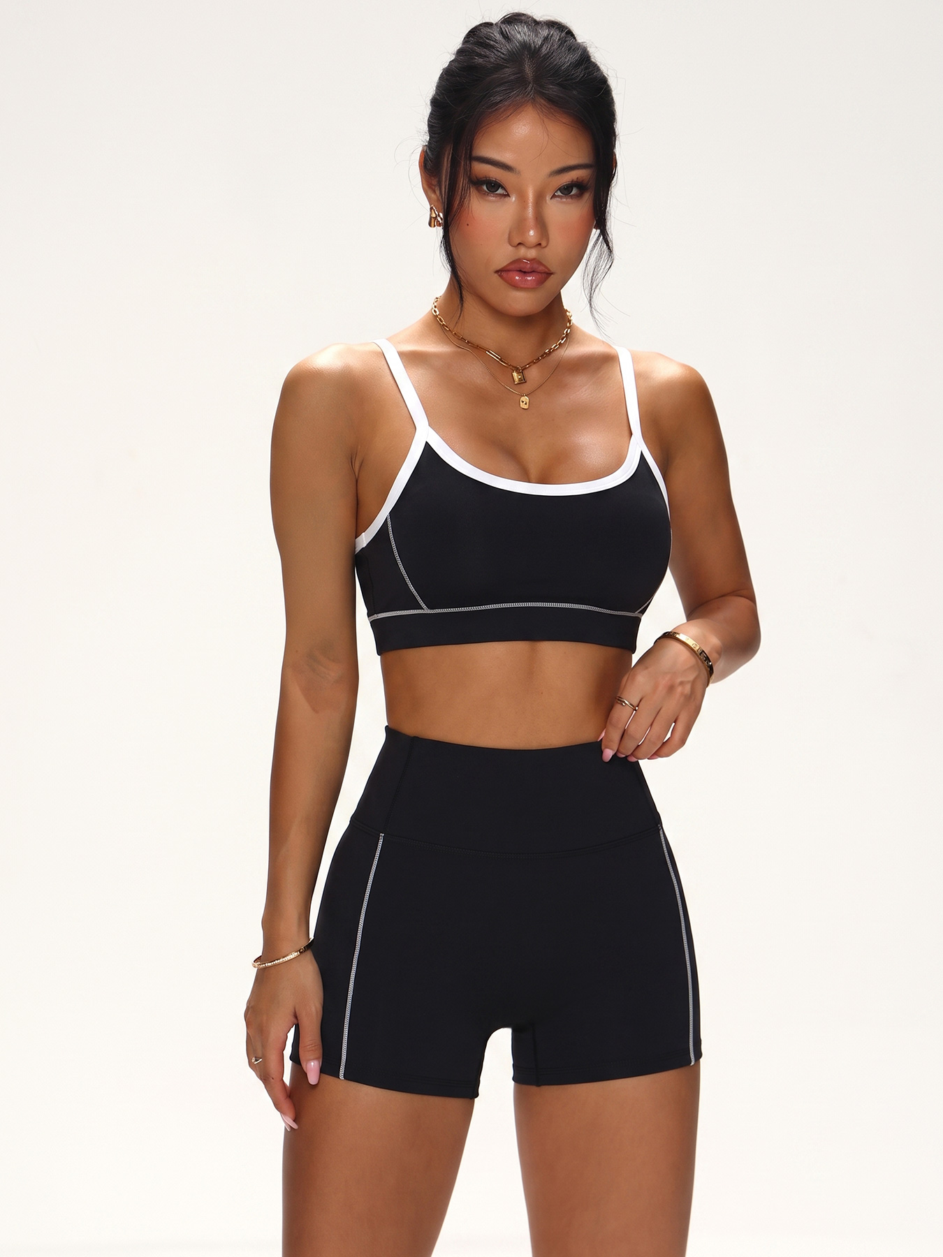 Ensemble de sport sans couture - Plunge Bra Push Up avis et prix