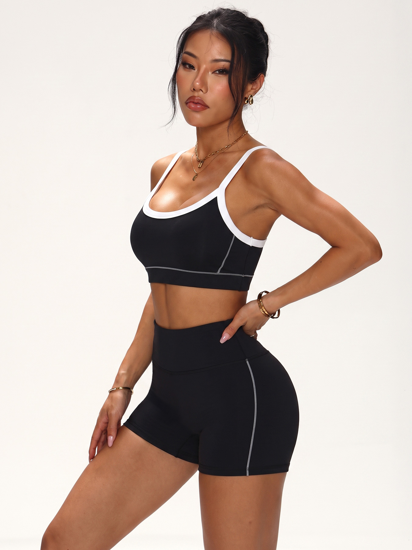 Ensemble de sport sans couture - Plunge Bra Push Up avis et prix